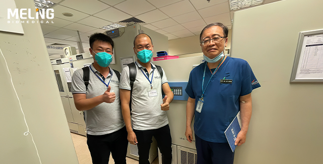 Биомедицинские морозильники Meling хорошо работают в больнице Сингапура