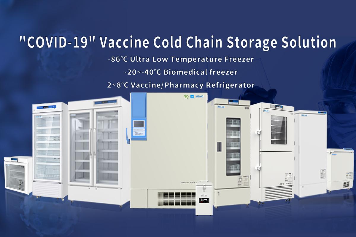 Холодильник и морозильник для хранения вакцины против COVID-19
